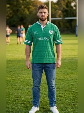 Men's Live For Rugby Ireland Jersey Green XXL